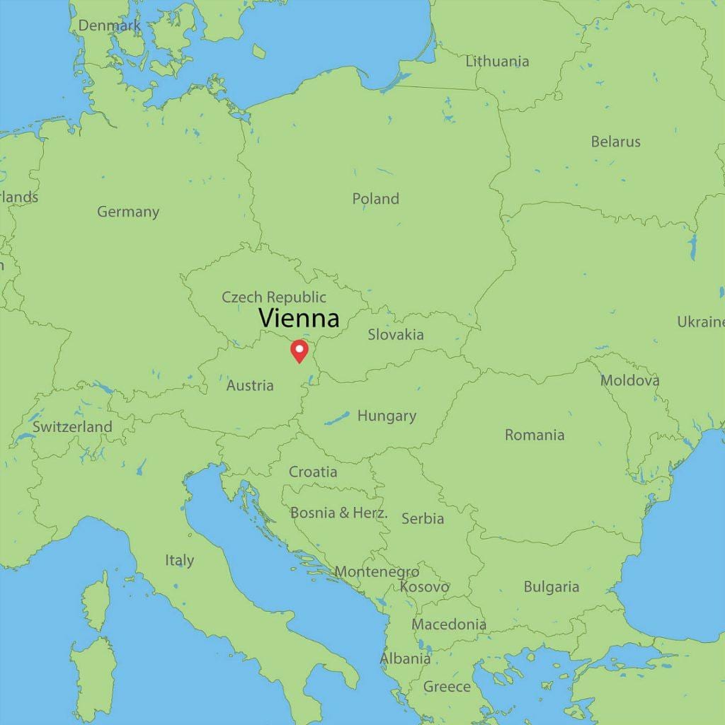kort af austurríki kort evrópu