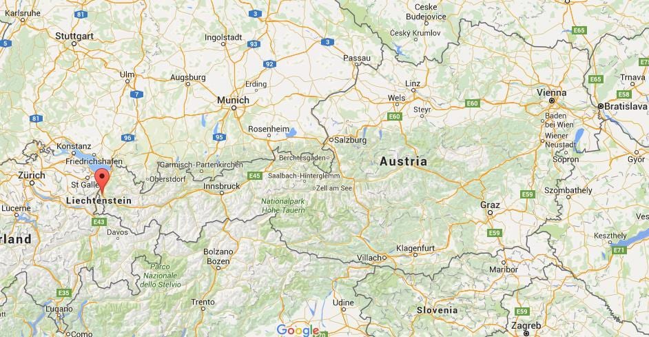 kort af feldkirch austurríki