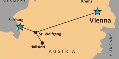 Kort af hallstatt austurríki 