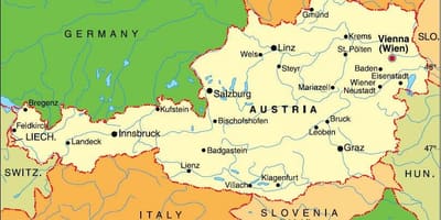 Innsbruck í austurríki kort