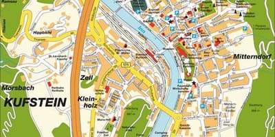 Kort af innsbruck flugvöllur austurríki