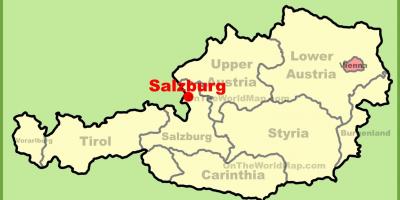 Austurríki salzburg kort